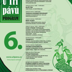 Park U tří pávů: programová nabídka na červen  