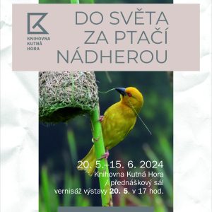 V kutnohorské knihovně představí Ivo Šanc, bývalý dlouholetý starosta Kutné Hory, fotografie ptactva z různých koutů světa