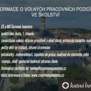 Volné pozice ve školství