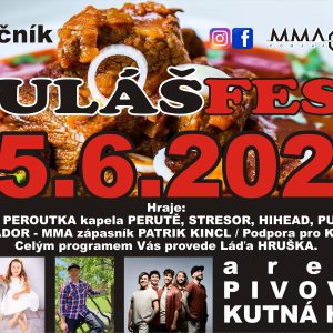 GULÁŠFEST se v areálu pivovaru v Lorci uskuteční 15. června, lidé se mohou přijít pobavit a přitom podpořit Karolínku