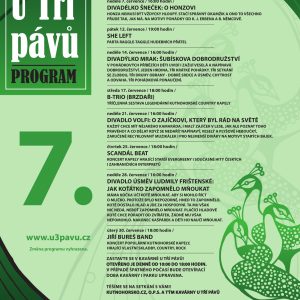 Park U Tří pávů nabídne v červenci tvořivé dílničky, divadla a koncerty