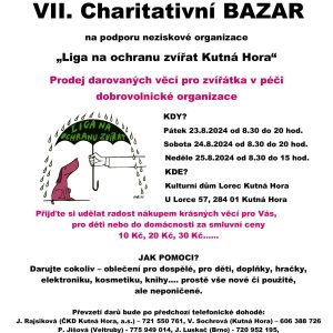 Organizátoři charitativního bazaru na podporu Ligy na ochranu zvířat prosí veřejnost o spolupráci