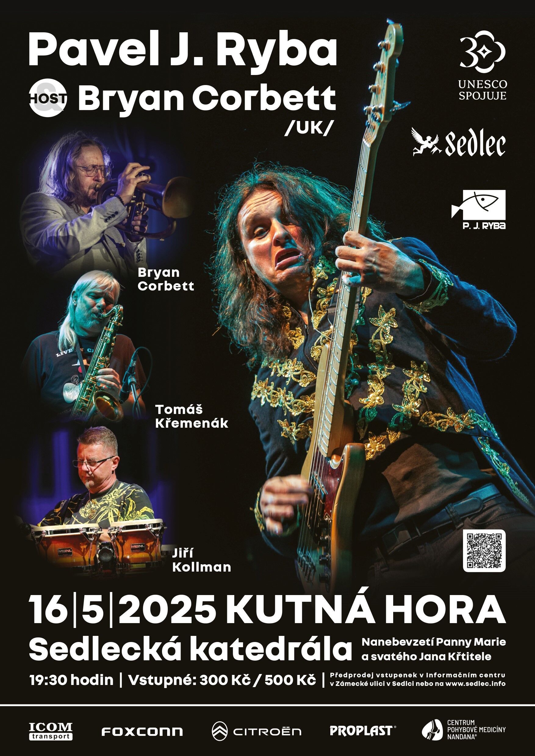 „Znovu mám chuť hrát,“ říká Pavel Jakub Ryba. Koncert v sedlecké katedrále se svým triem a Bryanem Corbettem bere i jako osobní zpověď