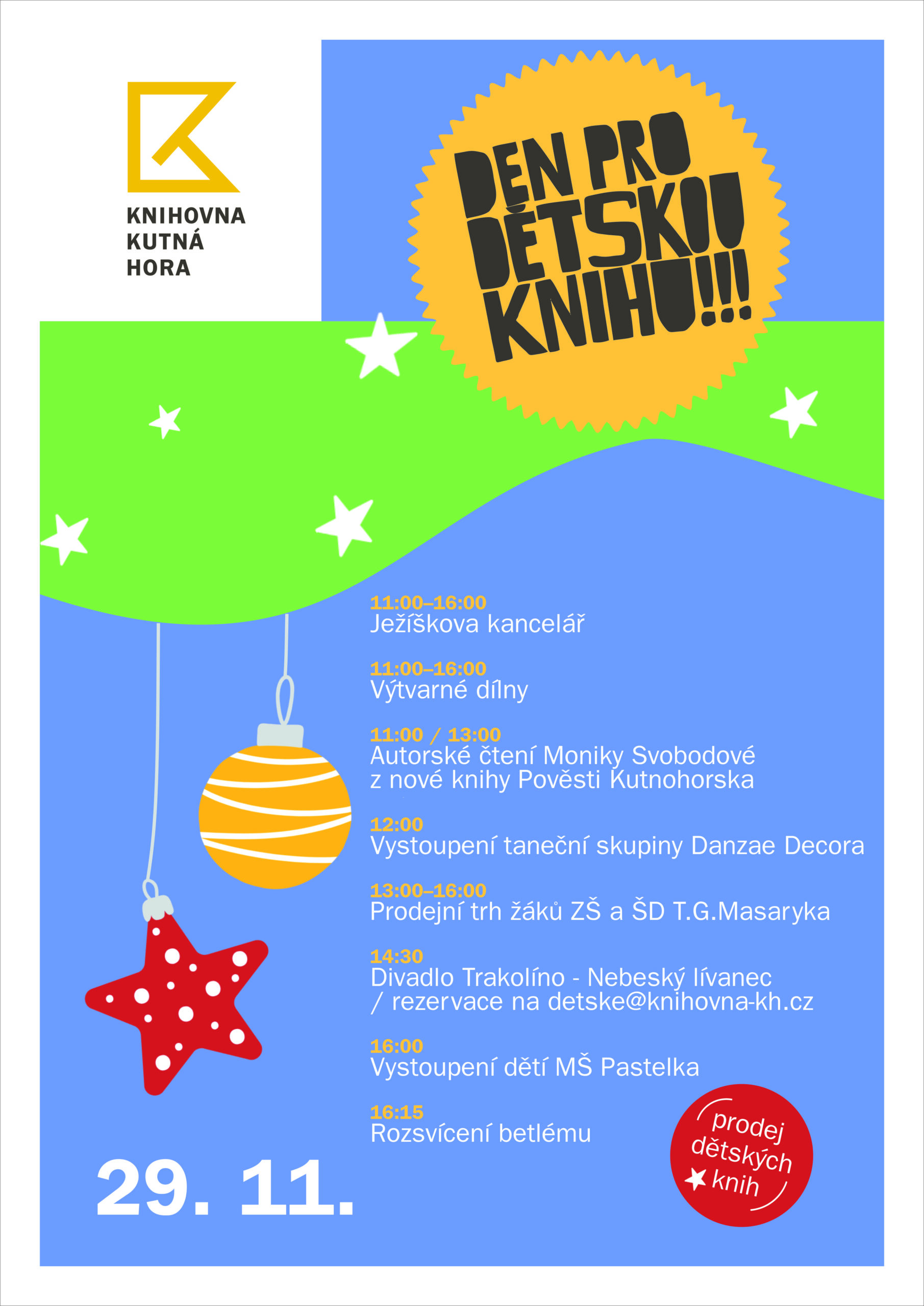 Den pro dětskou knihu opět zahájí advent mezi knihami