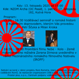 NZDM Archa zve na vzdělávací seminář a promítání filmu Nebe – Kolo – Země