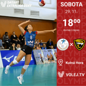 Tahákem víkendu extraligový zápas volejbalistek