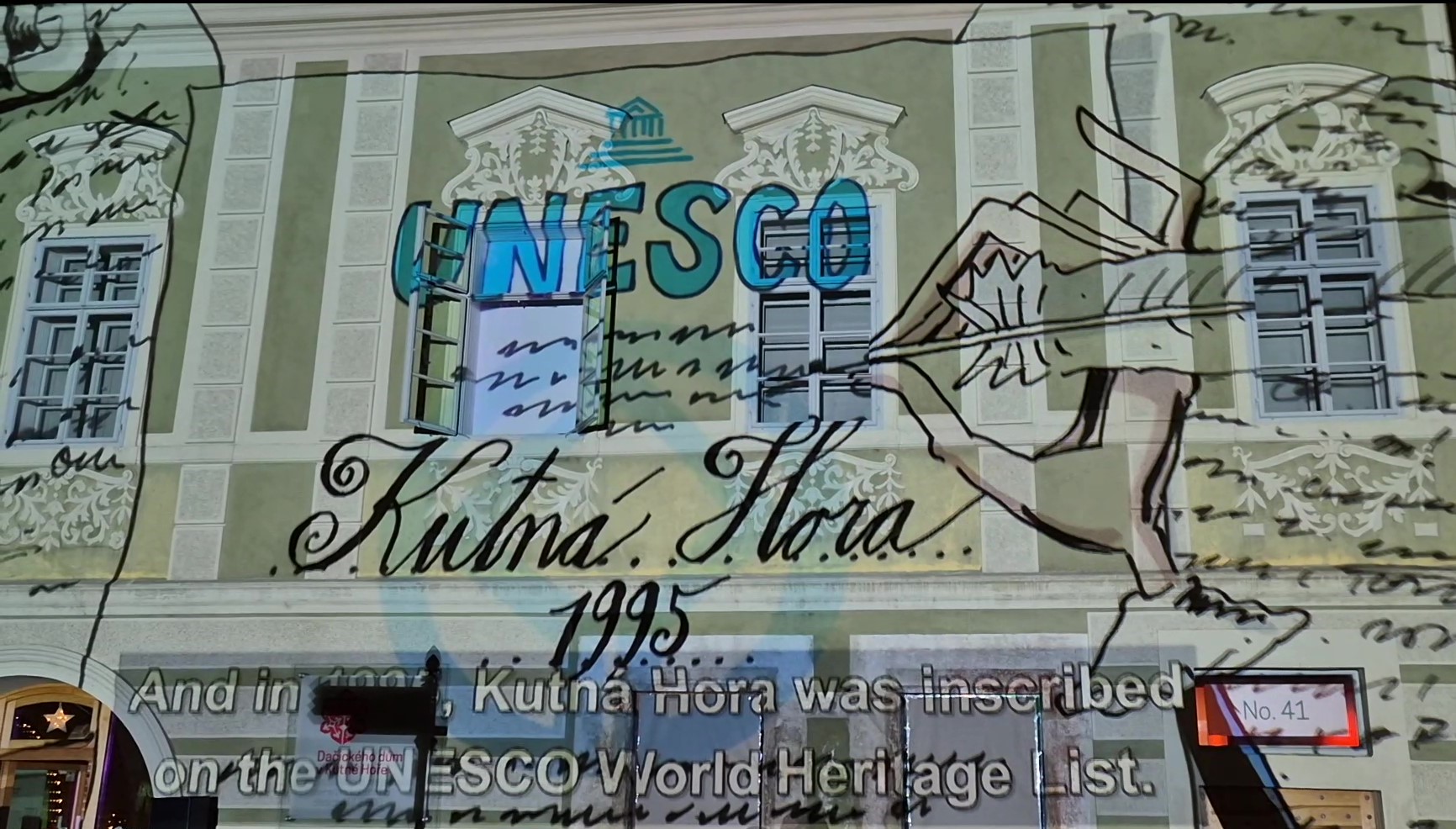 Dačického dům ožil 9. prosince videomappingem k 30. výročí zápisu Kutné Hory na Seznam UNESCO