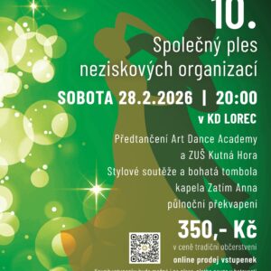 Pozvánka na 10. Společný ples neziskových organizací