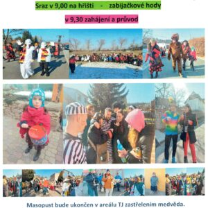 Pozvánka: Masopustní průvod vyrazí do ulic a uliček Kaňku 14. února