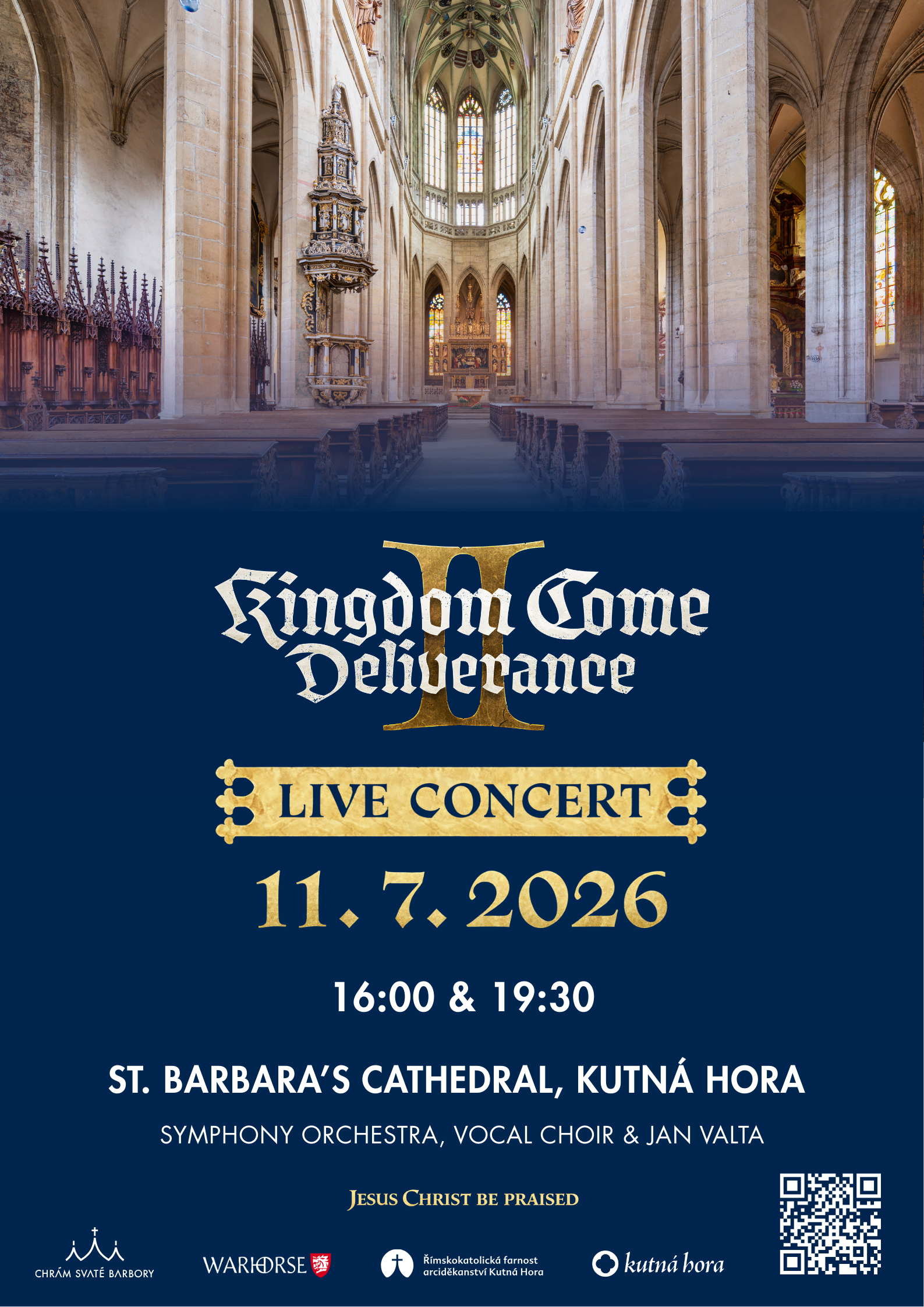 Symfonický koncert hudby z Kingdom Come: Deliverance II zazní v majestátním prostoru chrámu sv. Barbory