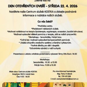 Centrum služeb KOSTKA v Kutné Hoře otevírá své brány: Přijďte si vyzkoušet kompenzační pomůcky i kreativní dílničky