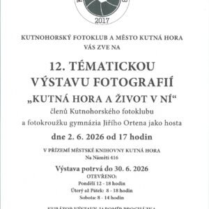 Kutnohorský fotoklub připravuje výstavu fotografií v knihovně. Vernisáž se uskuteční 2. června
