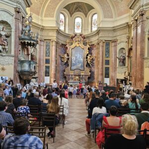 Pasování předškoláků MŠ Benešova II v kostele sv. Jana Nepomuckého