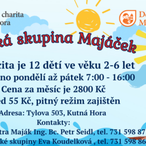 Majáček v Kutné Hoře přijímá děti už od dvou let. Nabízí malý kolektiv i hravé vzdělávání
