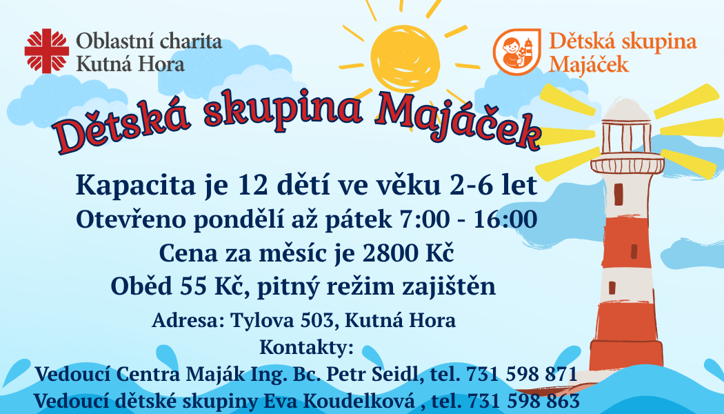 Majáček v Kutné Hoře přijímá děti už od dvou let. Nabízí malý kolektiv i hravé vzdělávání