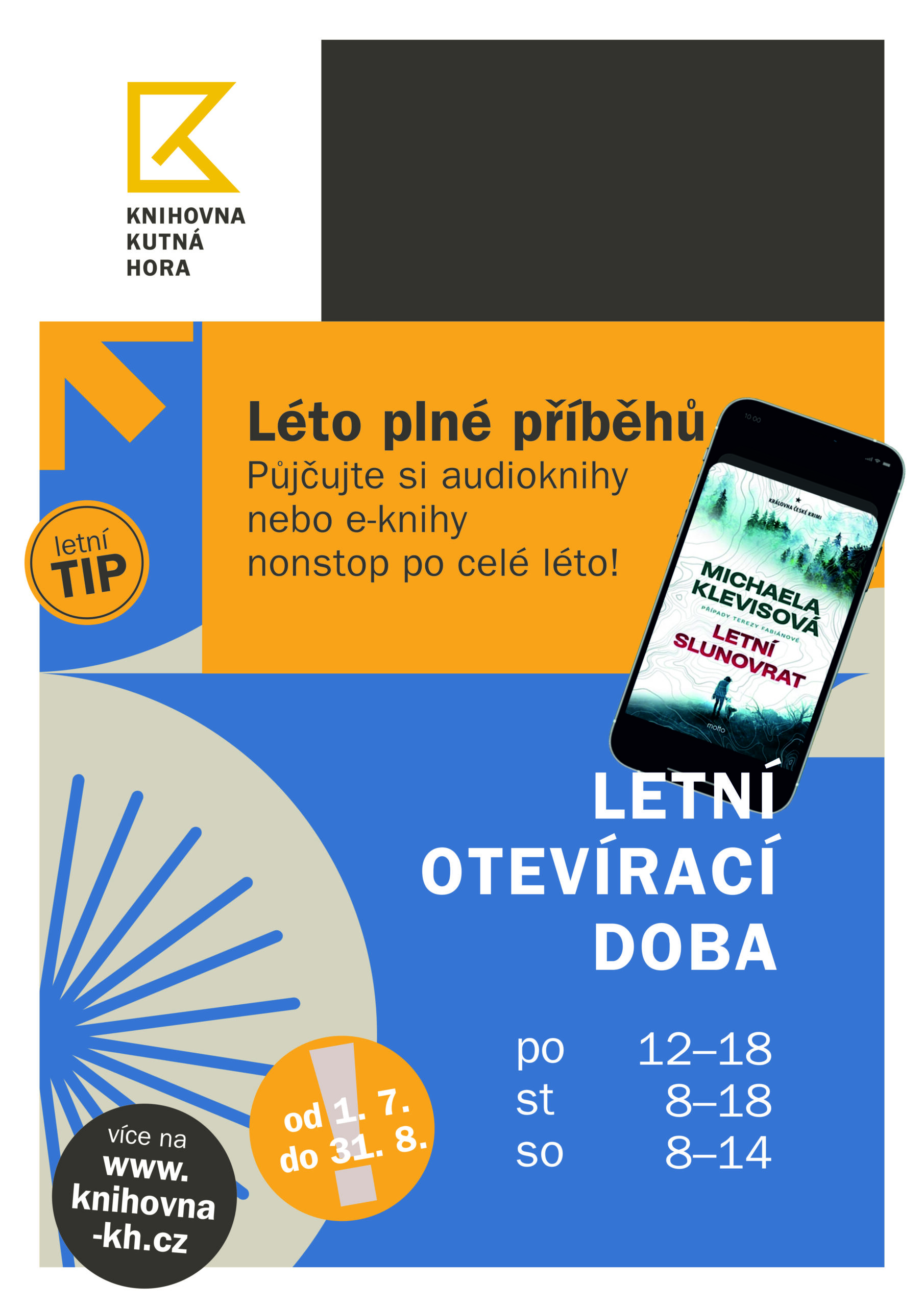 Knihovna o prázdninách mění otevírací dobu, služby nikoli