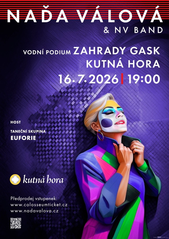 Naďa Válová vystoupí na vodním podiu v zahradách GASK