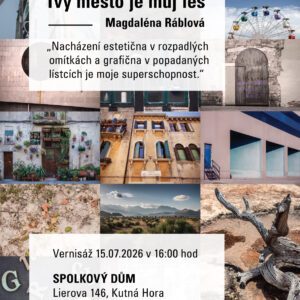 Vernisáž výstavy Magdalény Ráblové Tvý město je můj les se uskuteční ve Spolkovém domě dnes od 16 hodin