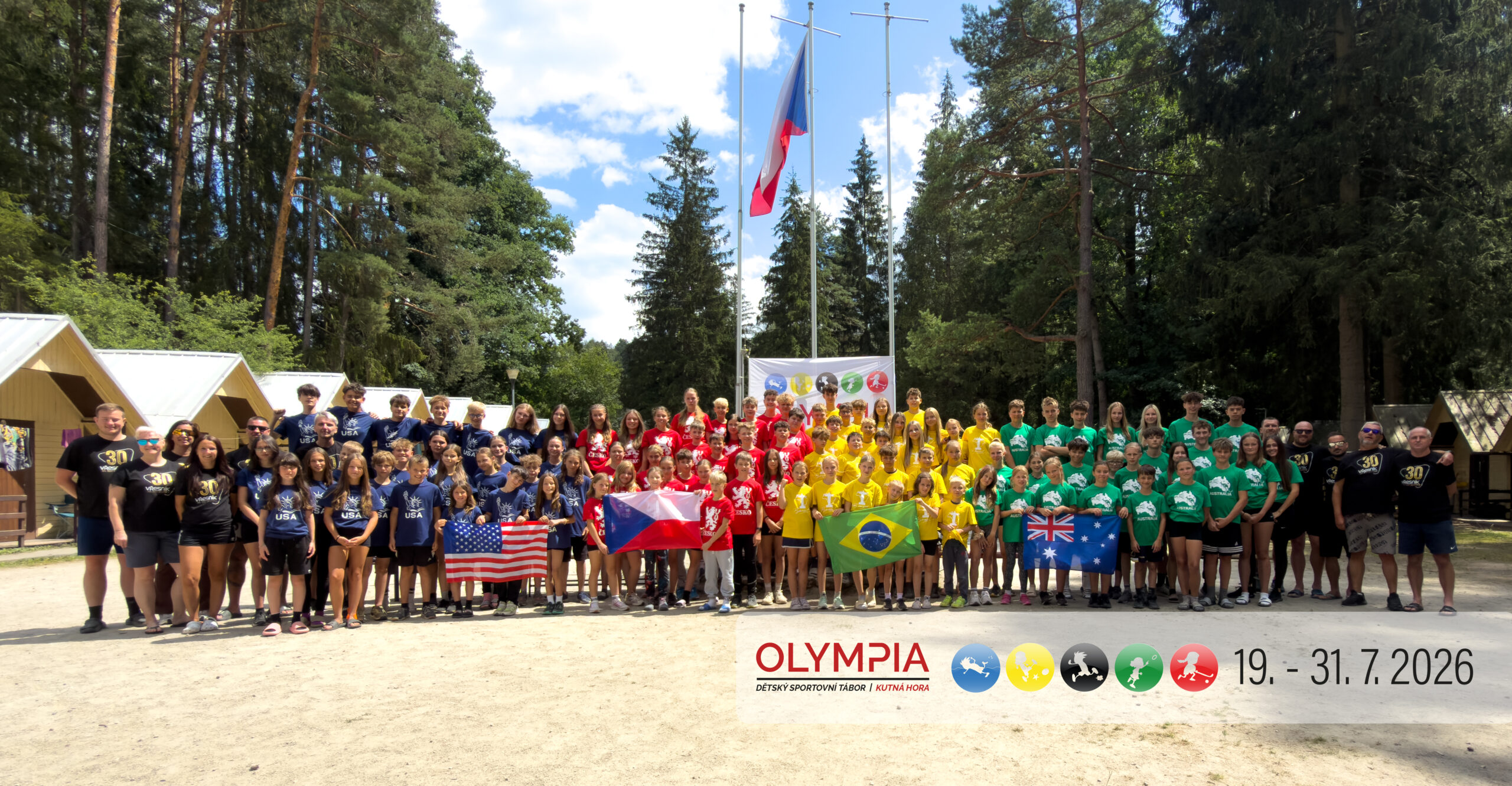 V červenci proběhl 48. ročník dětského sportovního tábora OLYMPIA