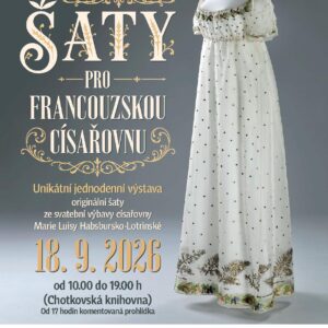 Originální šaty ze svatební výbavy osmnáctileté arcivévodkyně Marie Luisy budou na Kačině k vidění jen jeden den