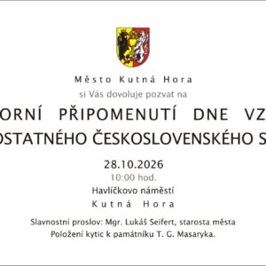 Pietní připomínka vzniku samostatného československého státu