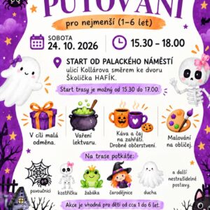 Čarodějné putování pro nejmenší již v sobotu 24. října od 15.30 do 18 hodin