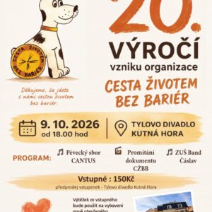 Nezisková organizace Cesta životem bez bariér slaví 20 let. Výročí oslaví premiérou dokumentu v Kutné Hoře