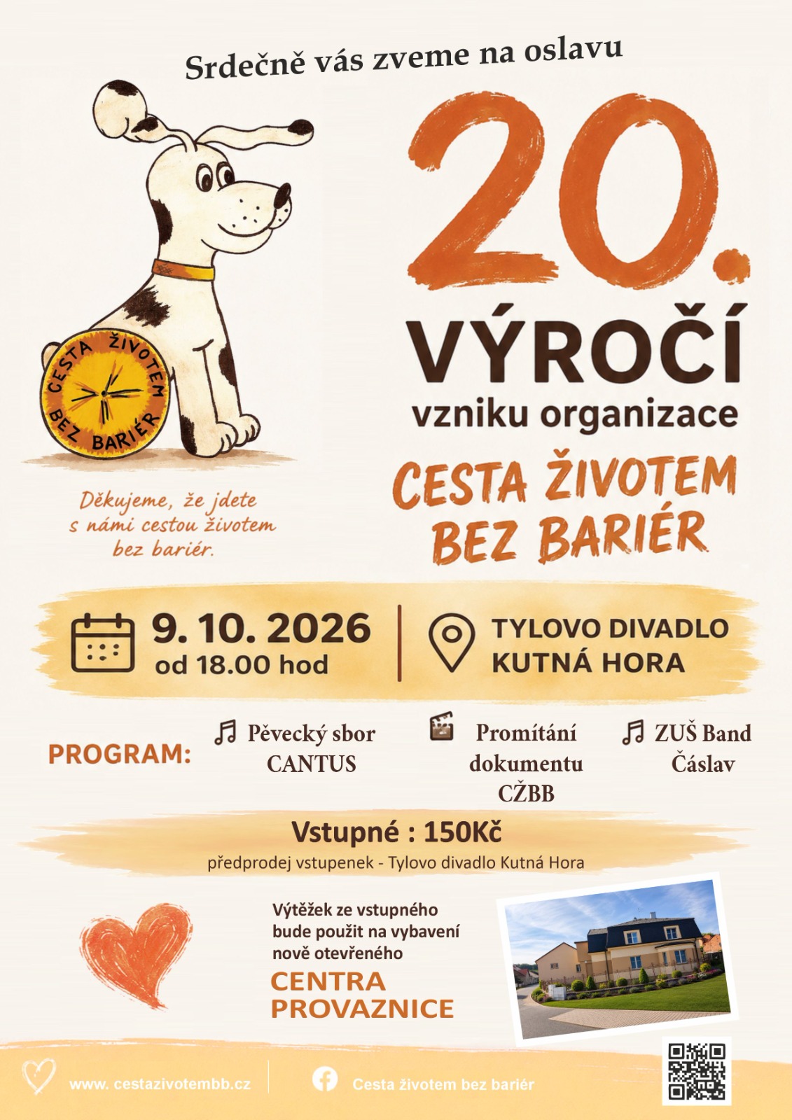 Nezisková organizace Cesta životem bez bariér slaví 20 let. Výročí oslaví premiérou dokumentu v Kutné Hoře